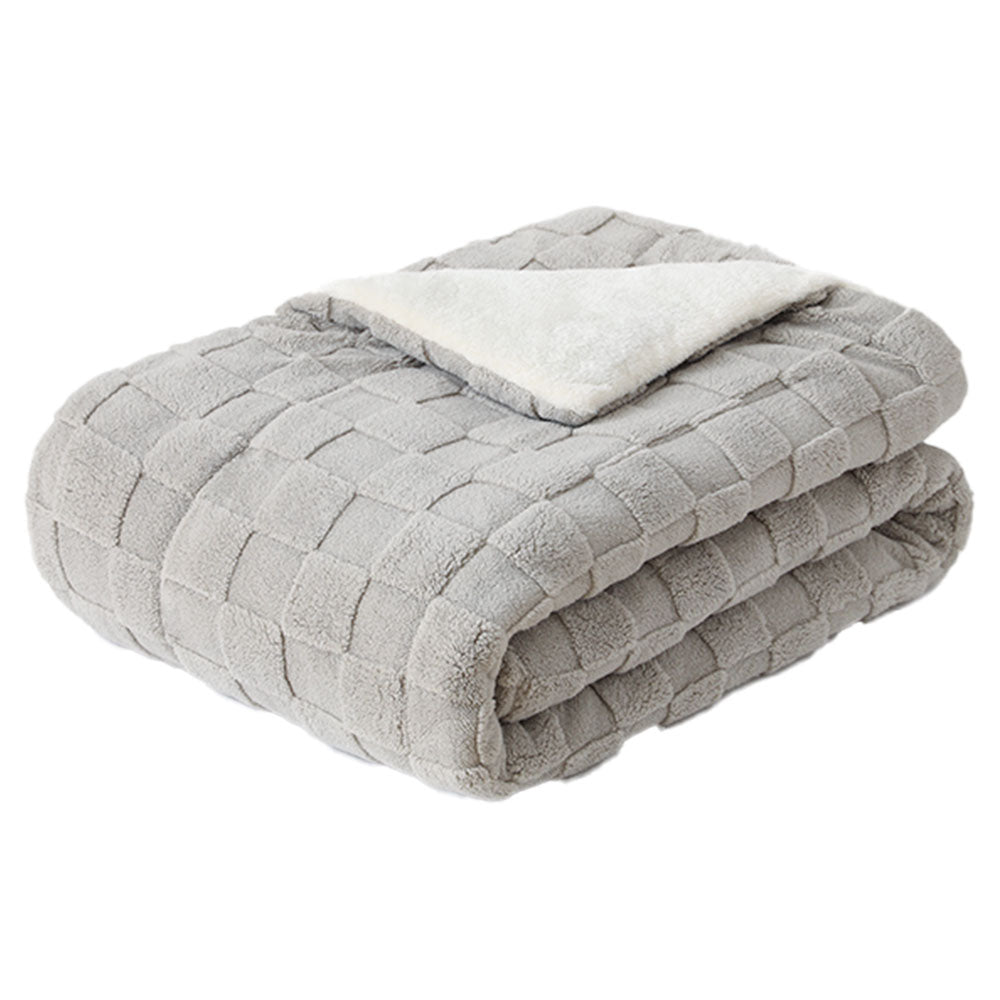 吸湿発熱／蓄熱／静電気防止】カシミヤタッチのふわぽか3層毛布