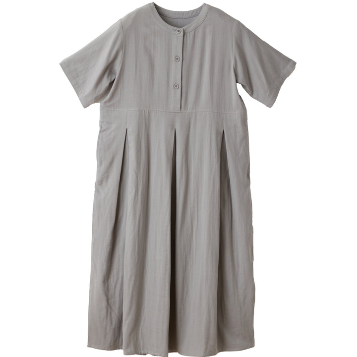 通気性／吸放湿／さらっとなめらか】竹レーヨンの2重ガーゼワンピース