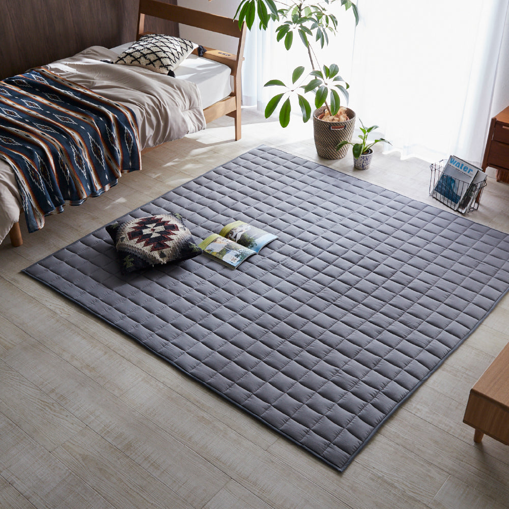 吸水／速乾／サラサラ】コットンリネンのキルトラグ niceday – mofua