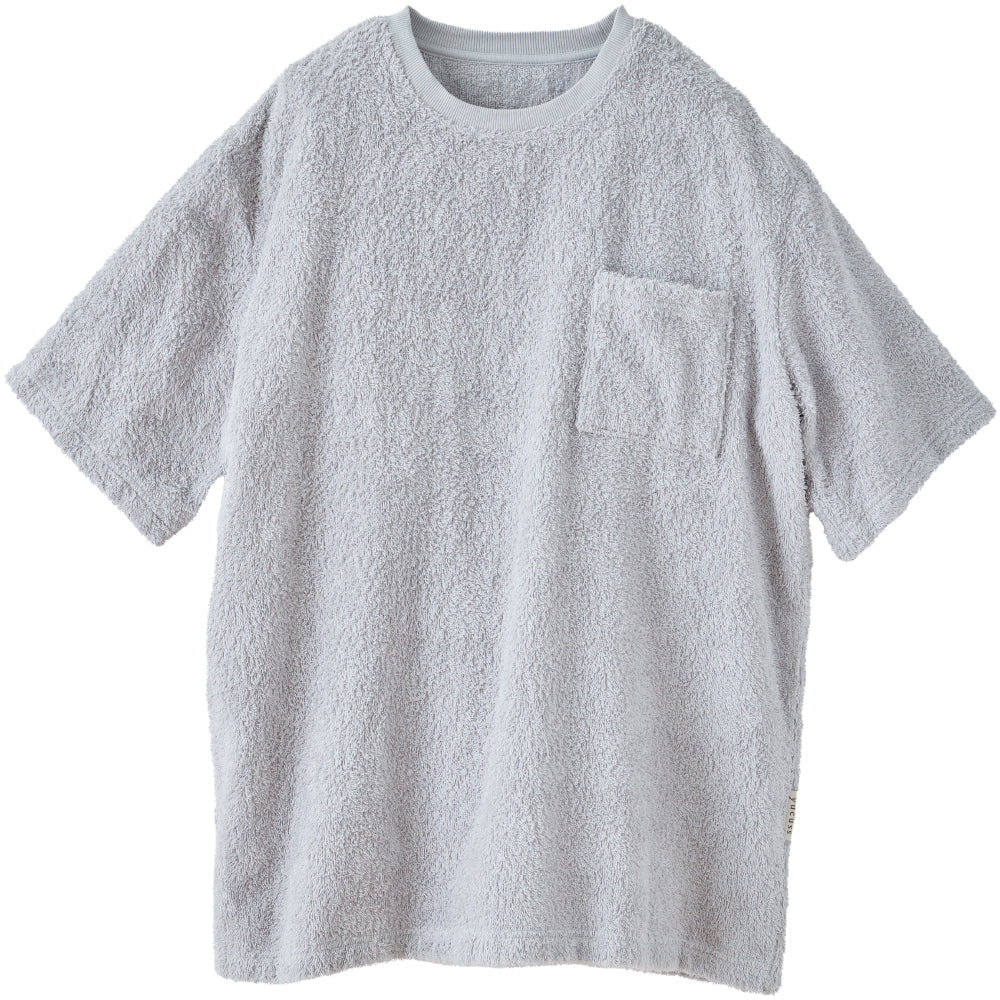 吸水性／通気性／厚手パイル】しっかりタオル生地のパジャマTシャツ